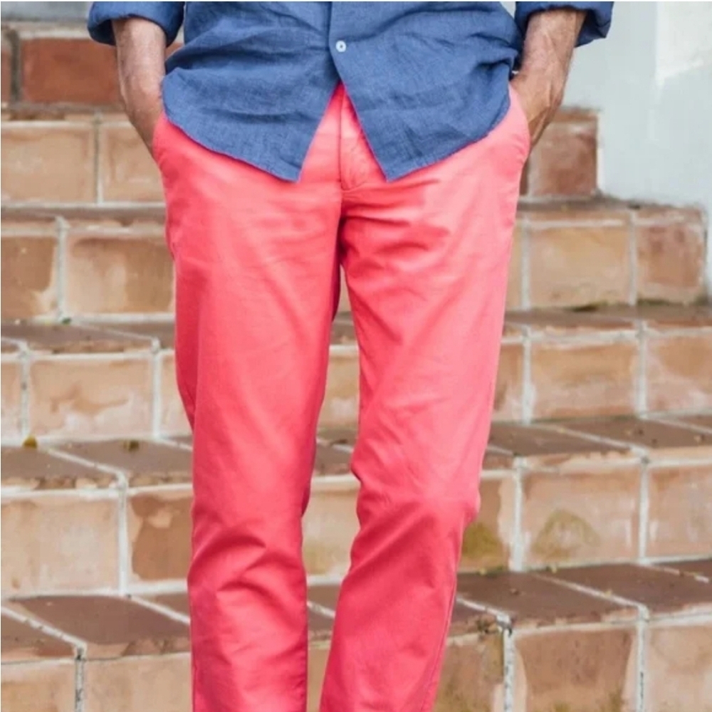 Les Canebiers Chino Pants Raspberry size XL NEW